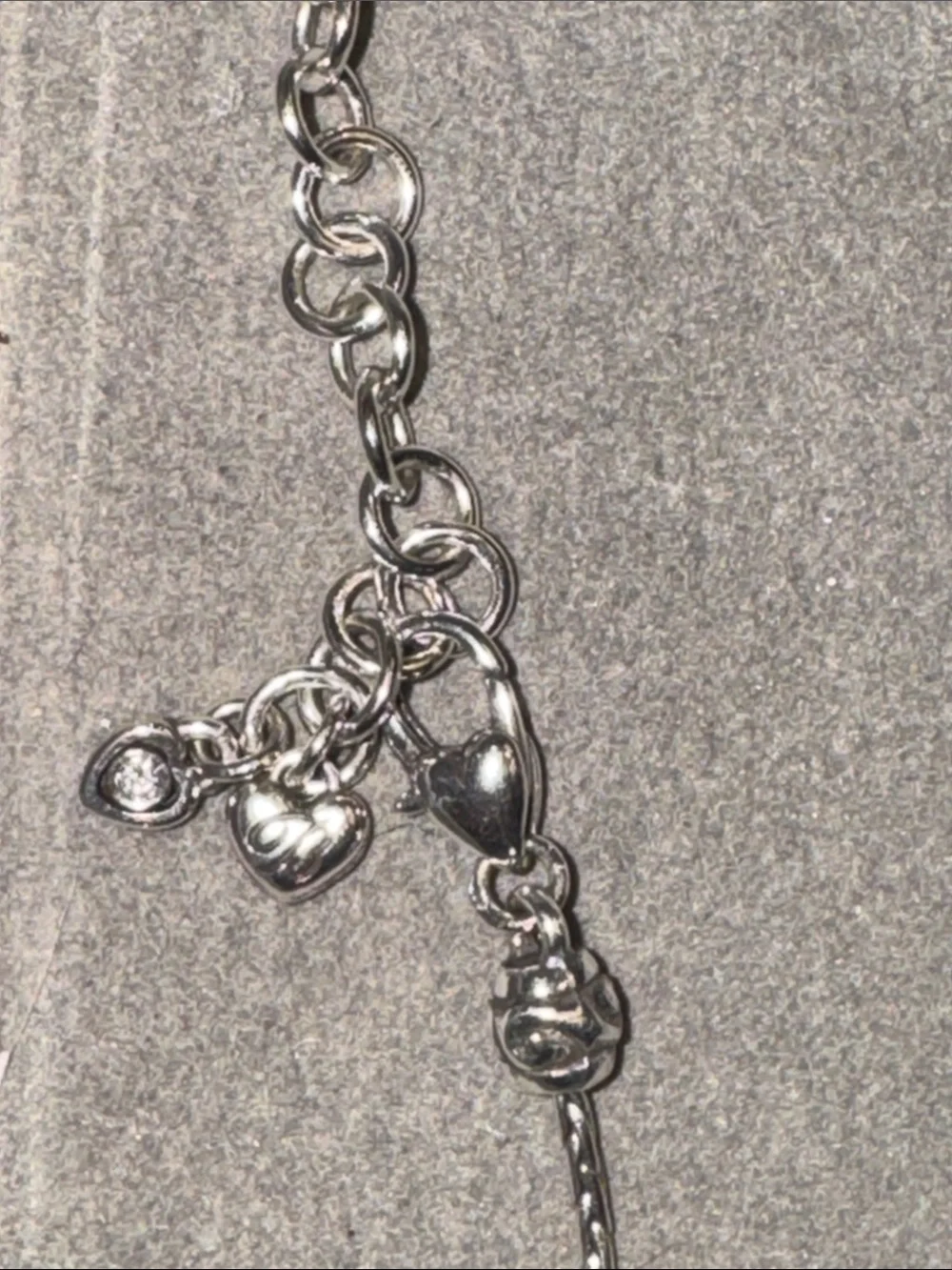 Sterling Silver Heart Pendant Necklace with Crystal Accent - 20”